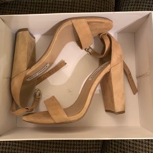 Steve Madden Carson sand suede heel